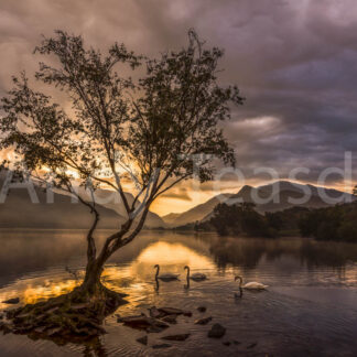 Sunrise over Llyn Padarn