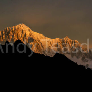 A sunrise over Mont Blanc