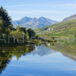 Llynnau Mymbyr and the Snowdon massif